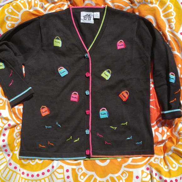 "Shopping Girl" Storybook knits sweater - Picture 1 of 11